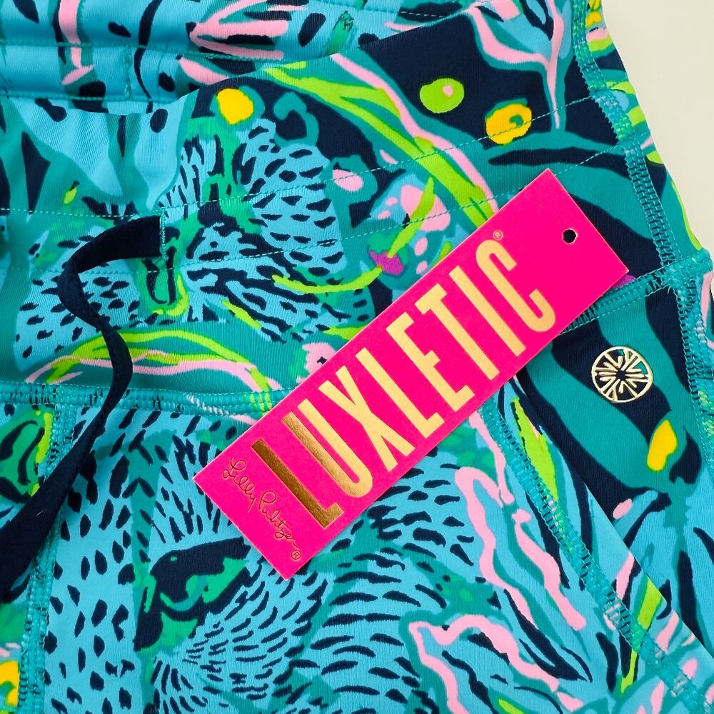 Lilly Pulitzer Island Mid-Rise Jogger Catty Purrsonality Size XXS!